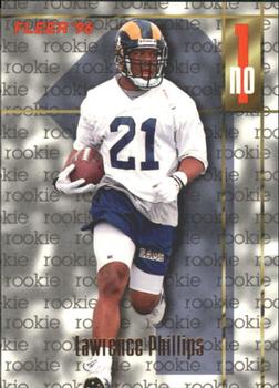 Lawrence Phillips St. Louis Rams 1996 Fleer NFL Rookie Card #174